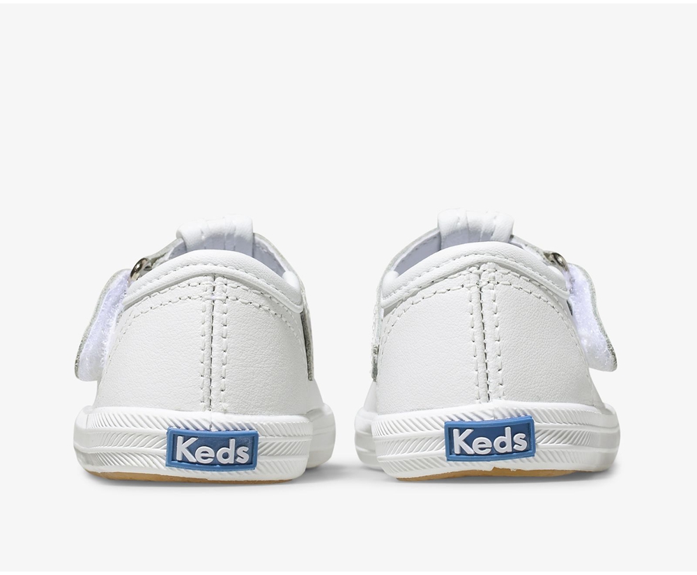 Slip Ons Keds Niña Blancos - Champion Toe Cap T-Strap - 8704-SUQEM